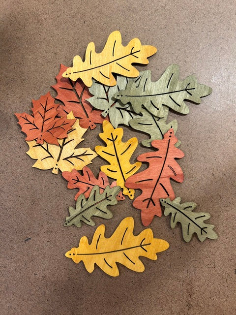249  Wood Leaves X 13