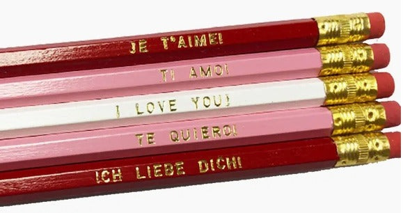 125.  I Love You Multi Language pencils