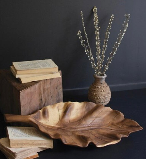 122  Leaf Tray Teakwood