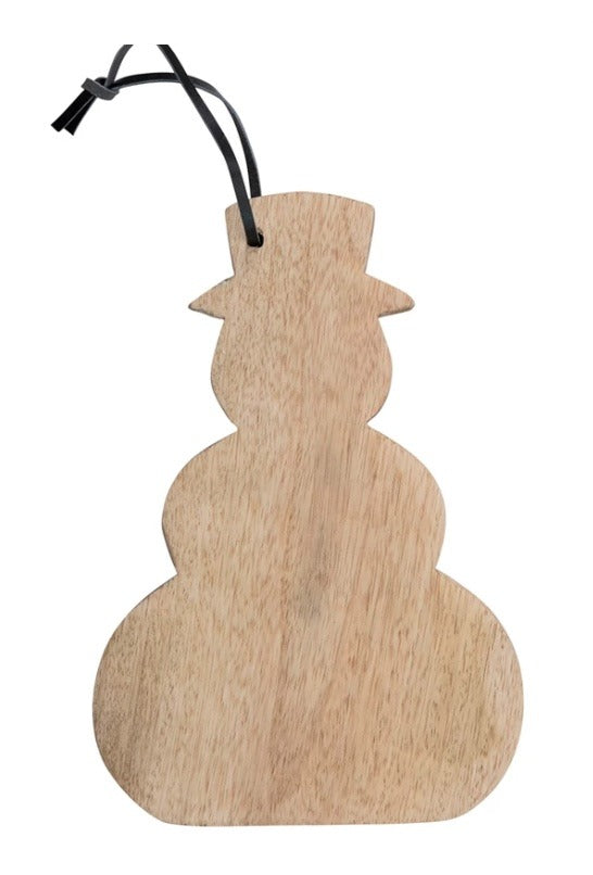 103  Mango Wood Snowman Shaped Cheese board