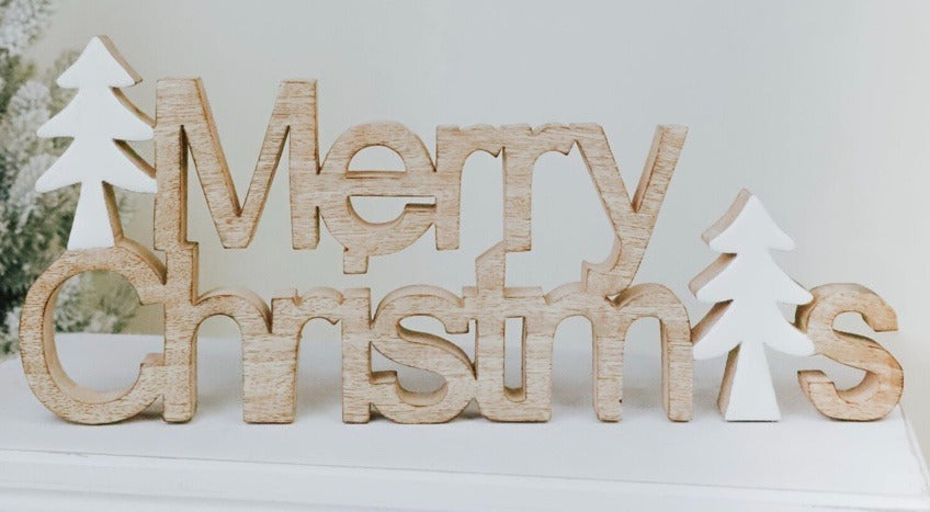 141  Merry Christmas Table Top Sign