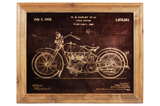 102. Wall Art Motorcycle Print