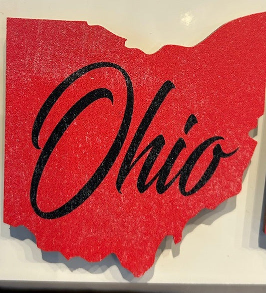 153  Ohio Wood Magnet