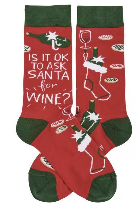 249  Ok to ask Santa for Wine Socks