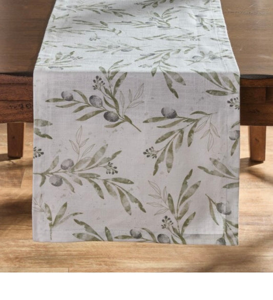 189  Olive Leaves Table Runner