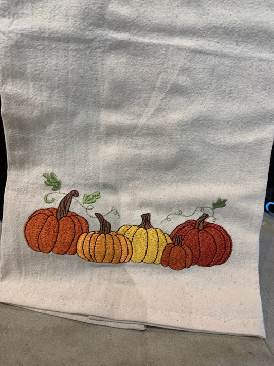 189. Pumpkin Dish Towel