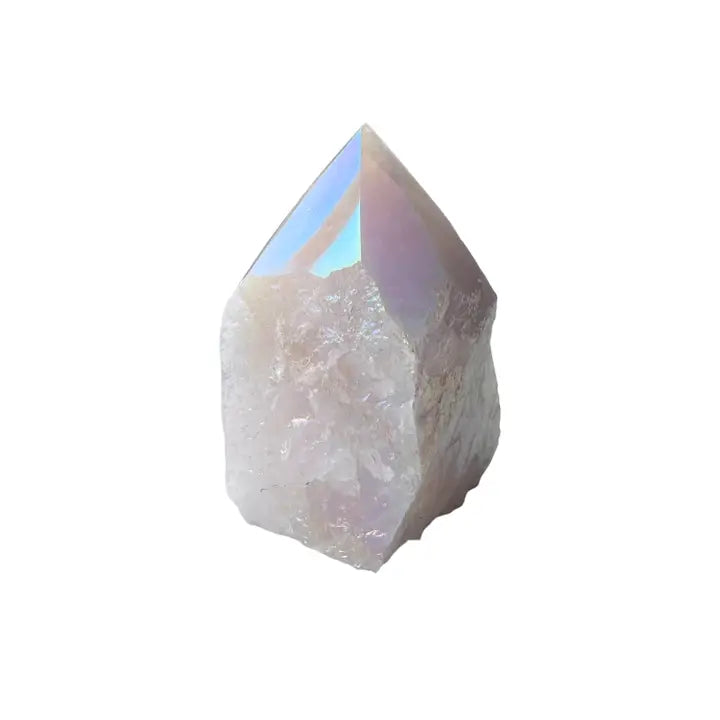 107. Aura Rose Quartz Point