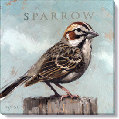 227. Sparrow Giclee 5 x 5