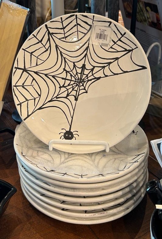 187  Spider Web Salad Plates