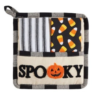 179  Spooky Towel and Pot Holder Set