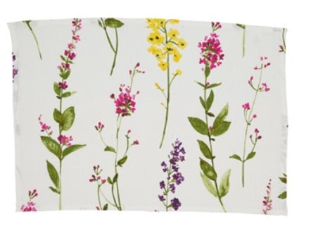 174  Watercolor Floral Table Runner