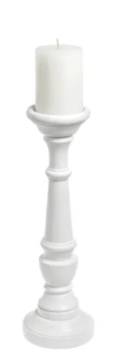 116. White Candlestick 15"