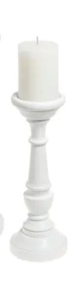 116.  White Candlestick 12"