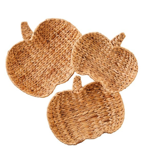 179. Woven Pumpkin Shape  Bowls S/3