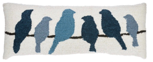 205.  Birds on a Wire Pillow