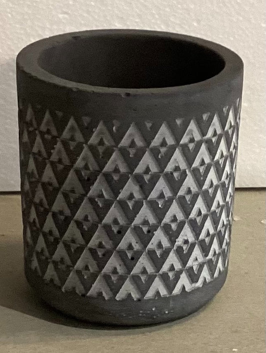 157.  Black Ceramic planter