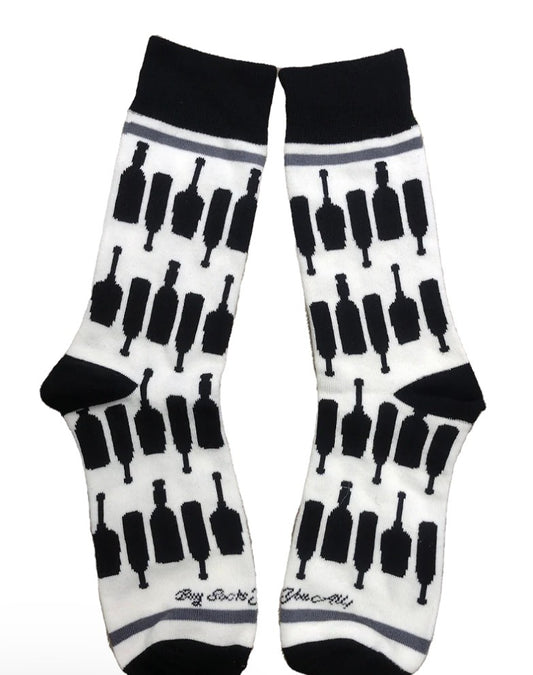 128. Bourbon Bottle Socks Men