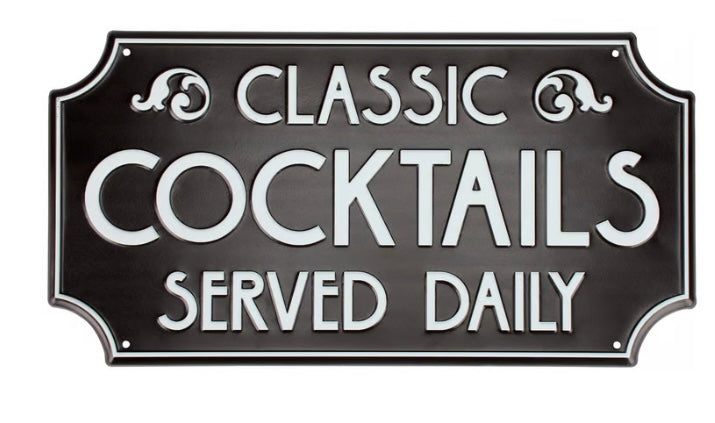 249 Classic Cocktails Sign