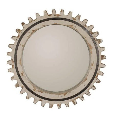 106.  Cog Wheel Mirror