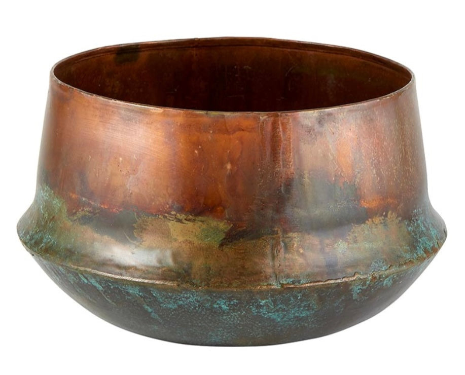 255  Copper Blue Planter Large