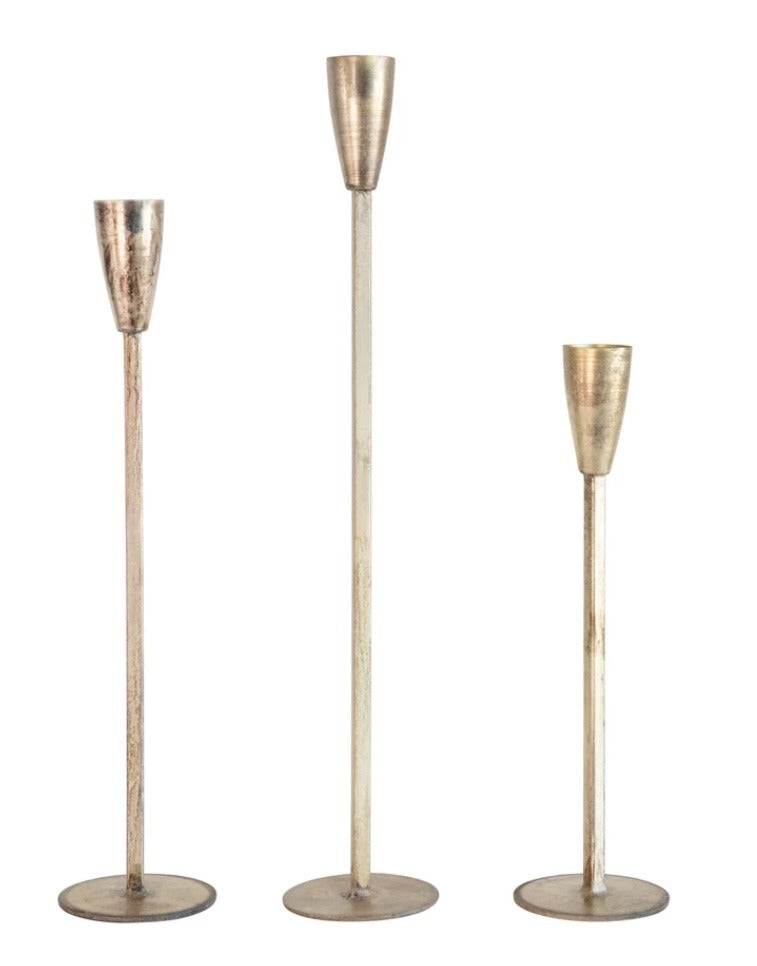 103. Gold Taper Holder 16"