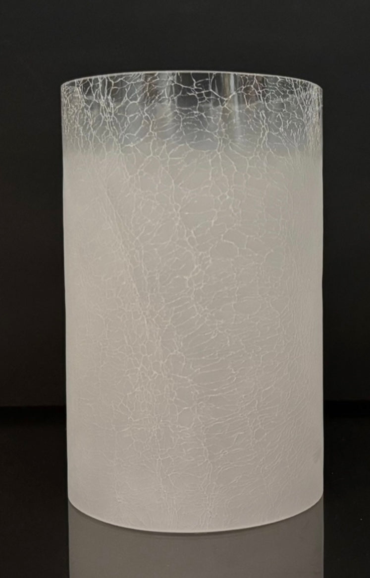 254  Crackle Glass Cylinder