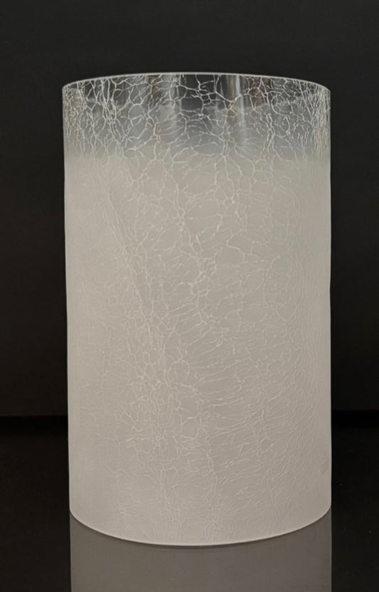 254  Crackle Glass Cylinder