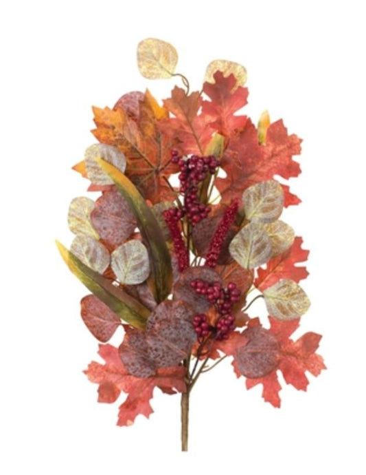 166  Mixed Fall Leaf Stem