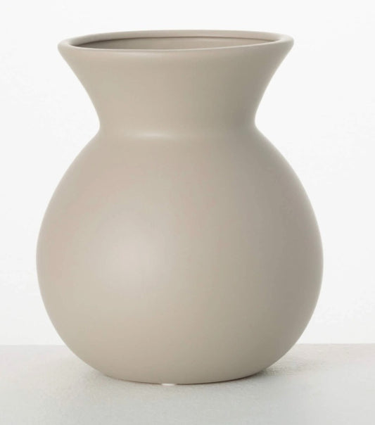 101. Gray Matte Vase