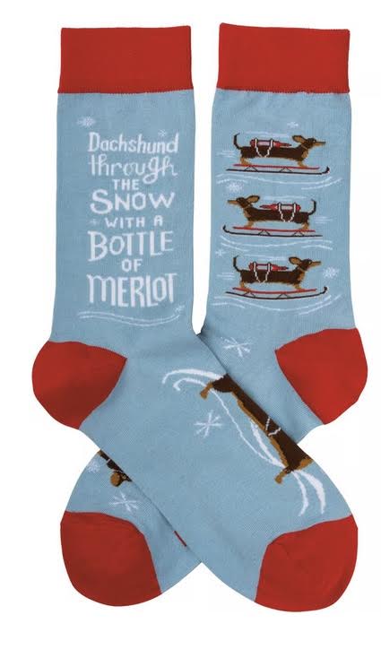 249  Bottle of Merlot Socks