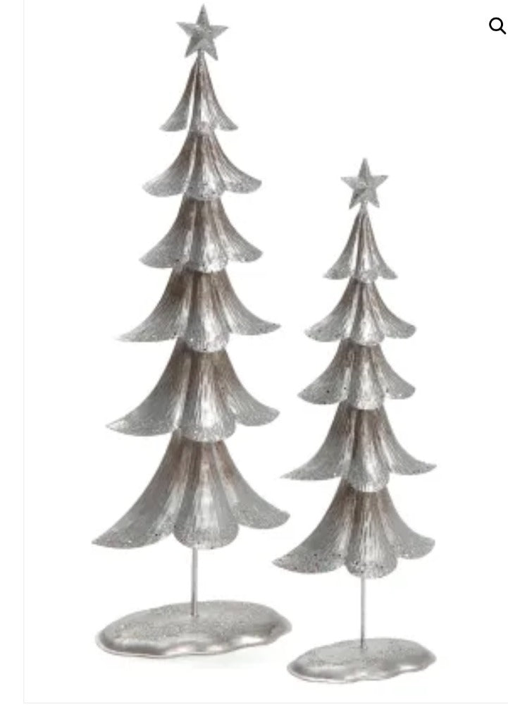 116. Tree Metal Silver 24"