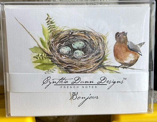 159  Nest with Robin Note Card