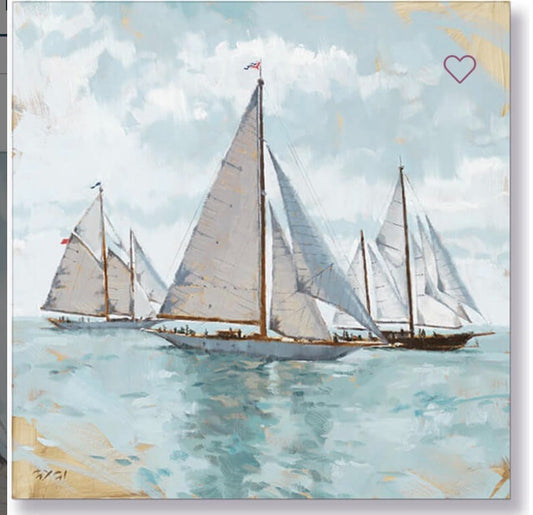 227. Sailboats Giclee 5 x 5