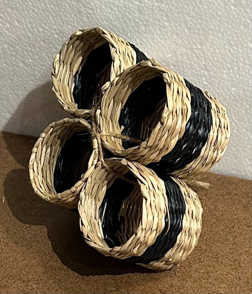 179. Seagrass Rings Black