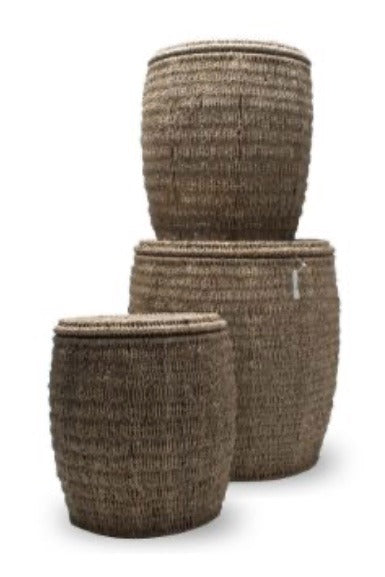 187. Seagrass Ottoman Sm