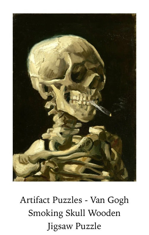 180.  Van Gogh Smoking Skull