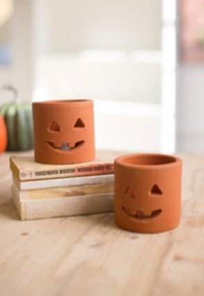 122. Terracotta Jack O Lantern sm