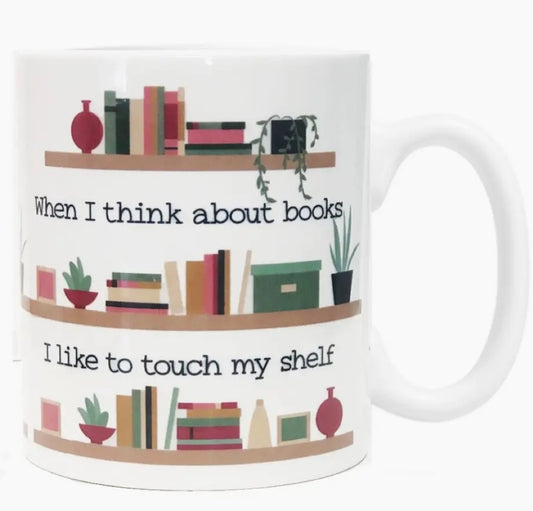 125.  When I think about books Mug