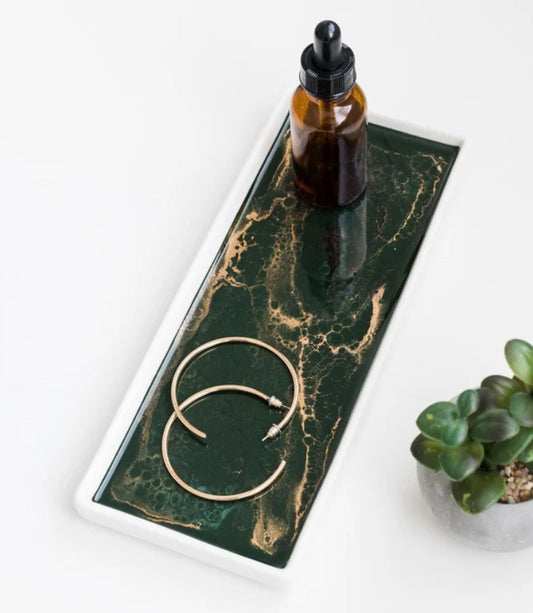 218.  Ceramic Tray Jade