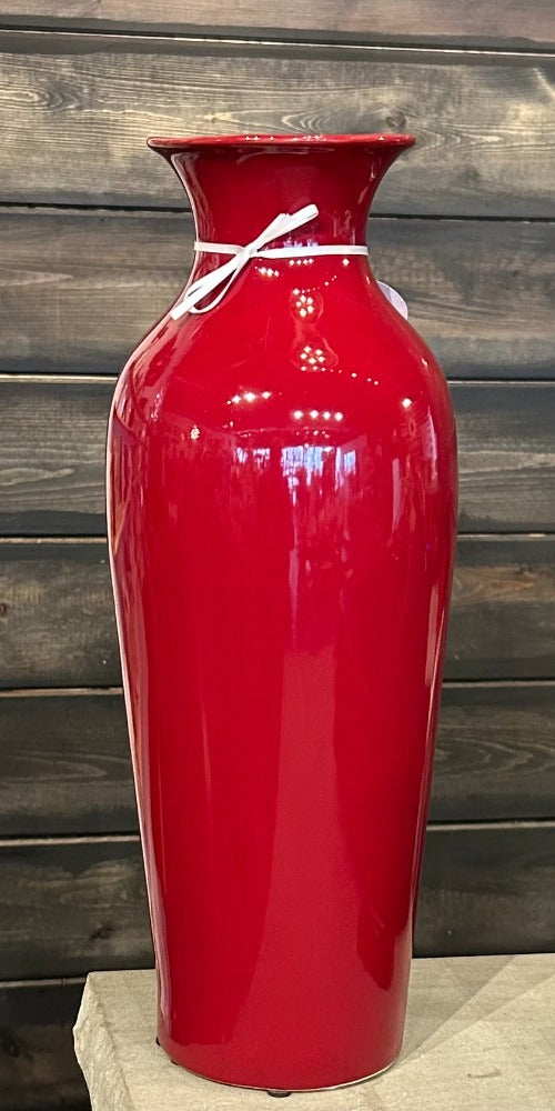 101. Vase Lg Red