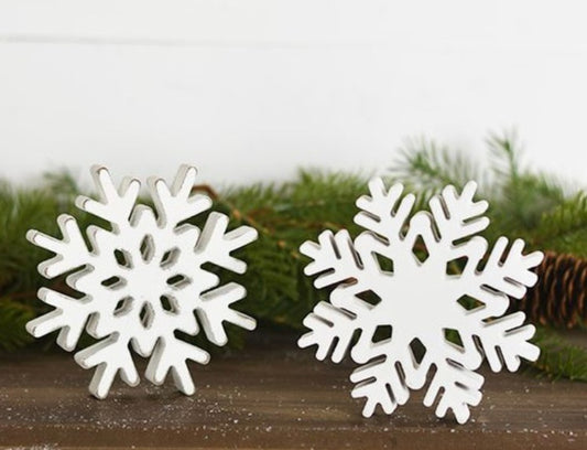 108. Snowflake Wood 5"